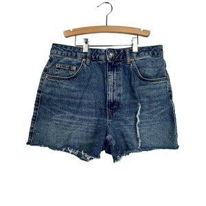 Topshop Cutoff Denim Mom Denim Shorts Womens Size 8 US NWOT